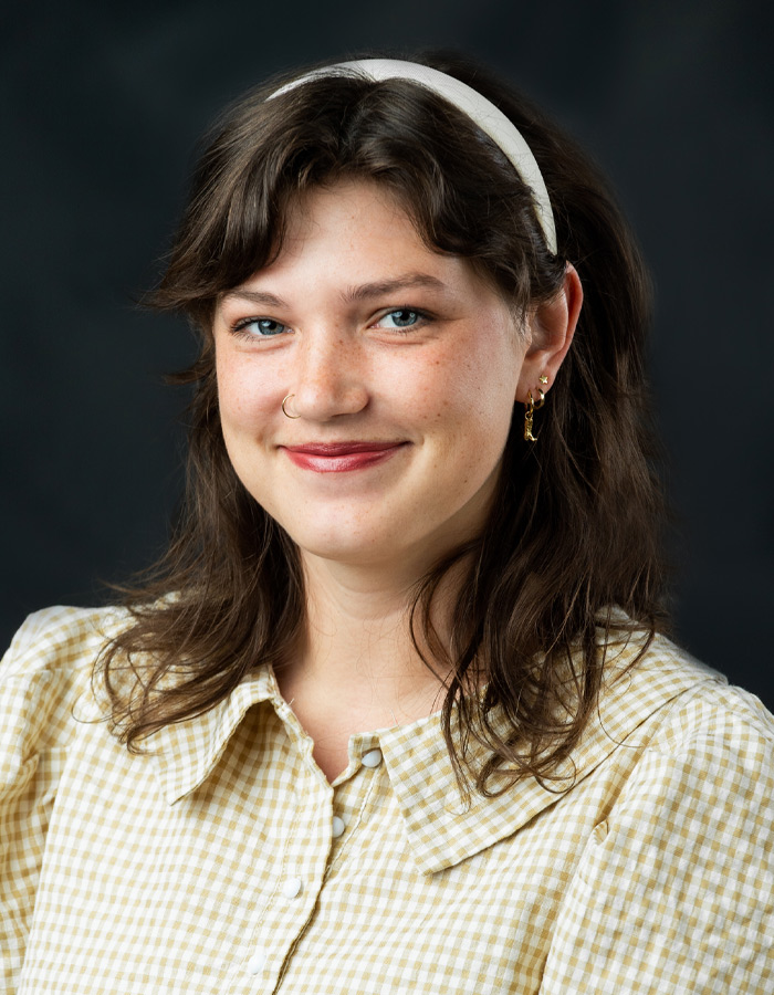 Formal studio headshot portrait of Haley Rountree