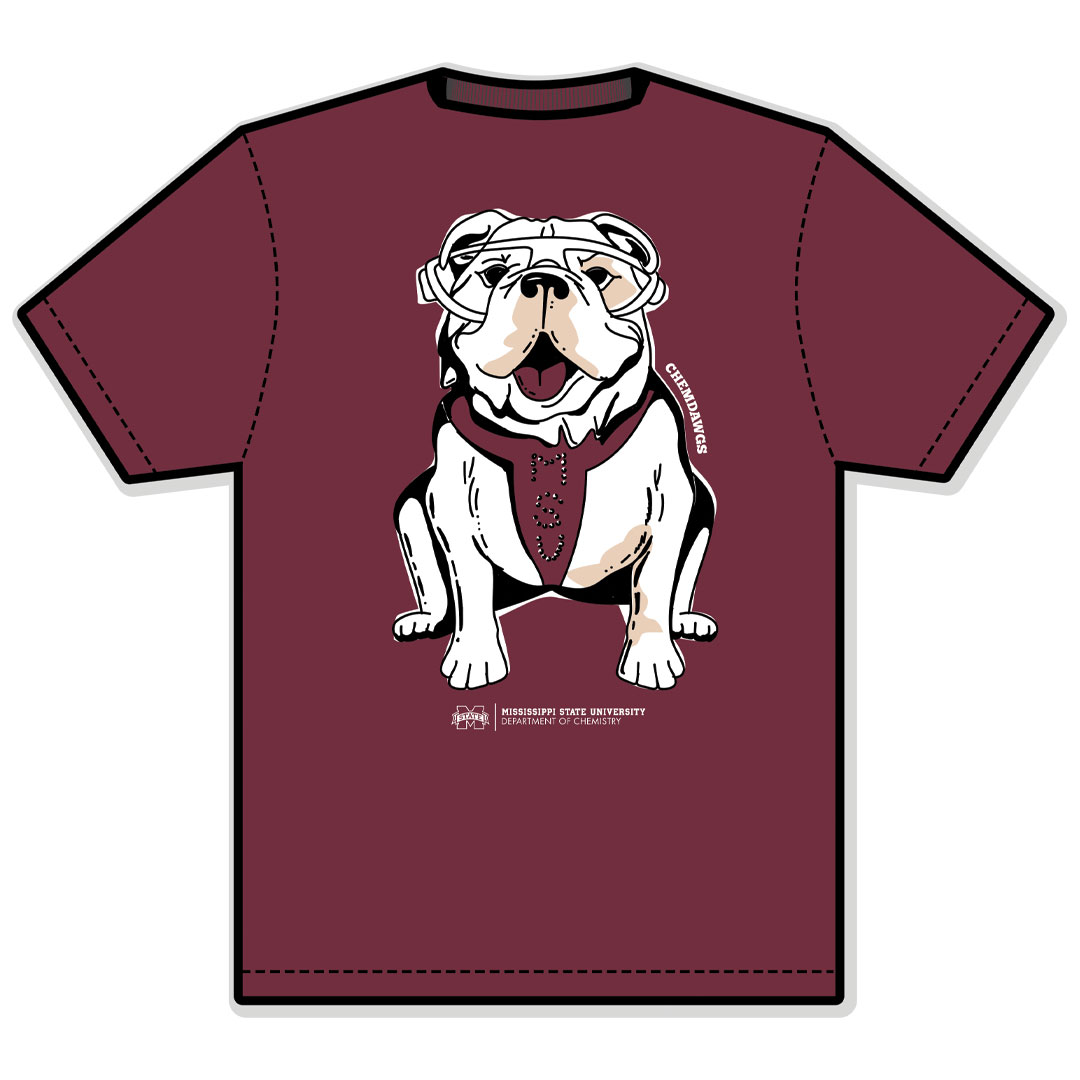 Original Illustriation for T-shirt promoting studeng organization Chem Dawgs by Eric Abbott